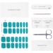 DANNI & TONI Aquamarine Gel Nail Wraps Bundle - 28 Metallic Mirror Self-Adhesive Stickers Set - Buy Online on SooperMarket.com