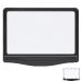 4X Large Ultra Bright LED Page Magnifier - Handheld Magnifier for Reading Seniors and Low Eyesight Person for Reading Small Fonts & Low Vision Seniors (Black)
