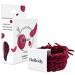Bellody original hair tie - stylish braided hair tie with strong hold (4er set - Bordeaux Red) - Women's hair accessories in dark red