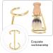 ZBJBinCH Shaving Brush Holder Deluxe Shaving Stand Shaving Razor and Brush Stand for Safety Razor Stand Place manual shaving foam brush Stainless Steel (Golden Without Brush) - Buy Online on SooperMarket.com