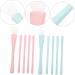 Didiseaon 2 Sets Silicone Makeup Brush Lip Applicators Eyeliner Applicator Eye Shadow Lip Liner Brush Silicone Facial Mask Brush Skincare Brush for Mud Concealer Lips Silica Gel Lip Brush - Buy Online on SooperMarket.com