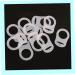 SouiWuzi 10pcs Ring Button Pacifier Adapter | White Silicone Baby Dummy Holder & Clip | International Shipping Available - Buy Online on SooperMarket.com