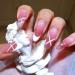 Brishow Coffin Artificial Nails Pink False Nails Ballerina Acrylic Press on Nails Full Cover 24pcs for Women and Girls