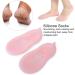 Buy Aluminum Silicone Spa Socks - Moisturizing & Peeling Foot Care for Soft Smooth Feet - Unisex Pink - Buy Online on SooperMarket.com