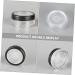 Angoily 4pcs Powder Box Powder Puff Blush for Cheeks Clear Makeup Jar Travel Accessories As Cosmetic - Buy Online on SooperMarket.com