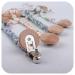 Tian-K Handmade Beech Wood Pacifier Chain Clip - Eco-Friendly Cotton Woven Baby Dummy Leash - Buy Online on SooperMarket.com