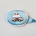 Single Silky Lovely Cartoon Eye Patch Glasses Cover Lazy Training Amblyopia Strabismus Corrected Eye Patches for Children's - (Police Car Pattern) Right Eye
