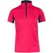 Horze Kids' Short Sleeved Equestrian Sun Shirt - Pink/Peacoat Dark Blue - XL (EU 158-164) | Moisture-Wicking, UV Protection, Mesh Under-Sleeves - Buy Online on SooperMarket.com
