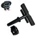 Tib bar tibialis raise bar for tibialis strengthening exercises made of iron shin muscle trainer ATG program free 50mm weight collar and e-book included in the scope of delivery
