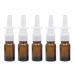 6 pieces 10 ml of empty refill glasses for travel-nose spray bottles with a fine fog spray for cosmetics make-up perfume storage container for medical tables (brown)