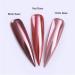 Rose Gold Nail Art Mirror Effect Powder Glitter Manicure Pigment Dust Decoration DIY Manicure 1g/Bottle - Buy Online on SooperMarket.com