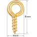 BEADIA Gold Plated 4mmx8mm Screw Eye Pins for Jewelry Making - 600pcs - Buy Online on SooperMarket.com