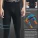 SMATSTYLE Men's Compression Pants | Breathable & Fast-Drying Running Trousers | Functional Sports Tights in Whitish-Gray - Buy Online on SooperMarket.com
