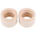 Teething Ring Wood Organic Craft Biting Circle Wooden Rings Teething Toy Smooth Outer and Inner Diameter: 7cm 5cm (10-PCS)
