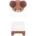 Cute Bear Kids Winter Hat | Ear Flaps, Dual Pom-Pom | Toddler Fleece Lined Earflap Cap - Khaki - Buy Online on SooperMarket.com