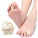 Beavorty Foam Corn Cushions - 2pcs Toe Pads with Elastic Strap for Callus, Bunion, and Toe Protection - White - Buy Online on SooperMarket.com