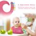 Vicloon 2PCS Silicone Baby Bib Set | Waterproof Baby Feeding Bibs with Fork Spoon | Adjustable & Easy to Clean | Unisex Toddler Bibs (Pink-Yellow) - Buy Online on SooperMarket.com