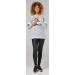 Happy Mama Women's Maternity Nursing Zipped Sweatshirt Striped Jumper 1110 - Light Grey Melange & Panther Gray - Size 16 - Buy Online on SooperMarket.com