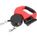 3M Double Retractable Dog Leash with LED Light - Flexible Roller Leash for Two Dogs (Red) | International Shipping Available - Buy Online on SooperMarket.com