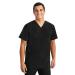 Healing Hands Mens Scrubs Top One Pocket Purple Label Justin 2330 V-Neck Shirt Scrubs for Men Large Black
