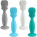 4 Pack Baby Diaper Cream Brush, Diaper Cream Spatula Applicator Silicone Baby Butt Paste Spatula for Babies, Newborn (Blue,Green,Gray,White) Blue, Green, Gray, White