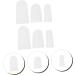Lurrose High Heel Protectors - 8 Pairs Silicone Gel Sleeves for Foot Pain Relief - Orthopedic Protective Case - White 6x3cm - Buy Online on SooperMarket.com