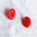 Red Silicone Ear Template - Flexible Silicone Silicone Ear Model for Acupuncture Practical Ear Picking Studs Earring Display Accessories - Buy Online on SooperMarket.com