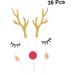 Didiseaon 10 Sets Glitter Outfit Cocktail Garnish Birthday Cake Topper Christmas Reindeer Cupcake Topper Christmas Toppers Antler Flash Plug-in Baking Paper Insert Card Child Top Hat - Buy Online on SooperMarket.com
