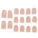 16 Pack Toe Protection Caps Toe Protection Gel Breaking Toe Caps Gel Totel Protection Caps For Missing Insized Inserted Toenails Walking Run Red