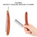 Professional Razor Shaving Knife | Straight Edge Barber Razor with Wooden Handle | Best Beard & Hair Cutting Tool for Barbers - Buy Online on SooperMarket.com