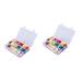 Villcase cross-kit 2st cross kits for beginners embroidery yarn organizer cross deliveries embroidery fabric crossstick set dental floss sewing tools make the fabric craftsmanship processes such as shown