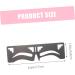 Beavorty 4 Pcs Eyebrow Ruler Makeup Tools Ink Stamp Brow Mapping Eyebrow Shaping Stencil Card Balance - Buy Online on SooperMarket.com