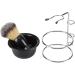 4-in-1 Shaving Set for Men - Badger Hair Brush Bowl & Stand Holder - Premium Grooming Kit - Buy Online on SooperMarket.com