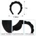 Velvet Spa Headband for Women | Puffy Headband for Skincare, Makeup & Face Mask | Soft and Comfortable - Black - Buy Online on SooperMarket.com