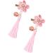 ibasenice 1 Pair Tassels Hairclips Hair Barrettes for Girls Hair Accessories for Girls Flower Hair Accessories Polymer Clay Cane Kids Hair Accessories Qipao Chinese Style Pair Clip Child - Buy Online on SooperMarket.com