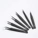 6PCS - YURROAD Multifunctional Stainless Tweezers Kit Quilling Tools for Artwork Stainless steel - 6pcs