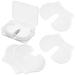UPIQNG 4 Pcs Shot Pain Reducer Reusable Pain Relief Sheet Hurt Blocker Plastic Immunization Shooting Assist Shot Pain Blocks for Adults Kids White