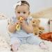 Oogiebear 360 Teether - Safe Teething Toy for Babies 3 Months+ | Soft Bristle Teddy Bear Silicone Teether - Seafoam - Buy Online on SooperMarket.com