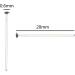 200PCS Silver 20mm 304 Stainless Steel Flat Head Pins for Jewelry Making DIY Craft - Buy Online on SooperMarket.com