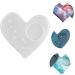 NUOBESTY 3pcs Coaster Mold Silicone Molds Heart Silicone Zip Pull Crystal Epoxy Mold Crafts Heart-shaped Whitex3pcs 13.6X13CMx3pcs - Buy Online on SooperMarket.com