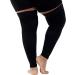 Mojo Compression Sports Thigh Sleeve for Hamstring & Quad Injuries Unisex Small Black | International Shipping Available - Buy Online on SooperMarket.com