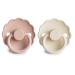 FRIGG Daisy Natural Rubber Baby Pacifier | Made in Denmark | BPA-Free (Blush/Cream 6-18 Months) 2-Pack - Buy Online on SooperMarket.com