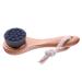 1PC Facial Cleansing Brush Manual Face Brush Bamboo Charcoal Bristles Wooden Handle for Washing Face Pore Exfoliation Wash Makeup Massaging Brush