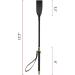 Aisto 18 Inch Riding Crop with Double Slapper | Leather Equestrian Jump Bat in Black Purple - Buy Online on SooperMarket.com