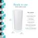 PurePail Classic Diaper Pail - White - Odor Control - Larger Capacity - Eco-Friendly - Cost Effective - Buy Online on SooperMarket.com