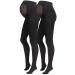 Herzmutter Maternity Tights 80DEN - Opaque Matt - Black Maternity Tights - Set of 1 & 2 - 1300 ML Black | 2x