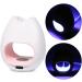 Mini White USB UV LED Nail Lamp 16W Portable Rose Shape Nail Dryer for Gel Polish Manicure - Button Model - Buy Online on SooperMarket.com
