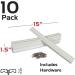 Caliber 23031 Marine Slides - White 1-1/2 x 15 - Buy Online on SooperMarket.com