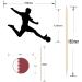 Qatar Football Silhouette Flag Mix Party Food & Cupcakes Picks Decorations Toppers (pack of 14) - Buy Online on SooperMarket.com