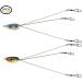 Alabama Rig Umbrella for Bass Fishing - 3 Arm Swim Baits Lures Bait Kit | Freshwater Trout Salmon - 2 Pcs Black Blue - Buy Online on SooperMarket.com